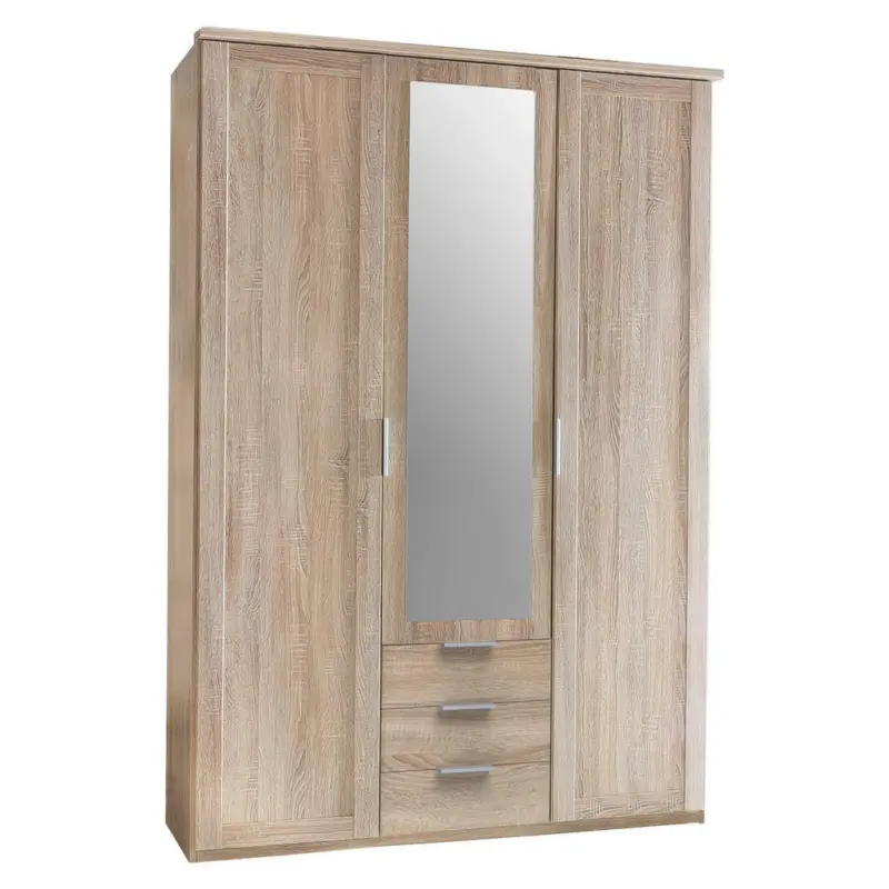 Drehtürenschrank in Eichefarben