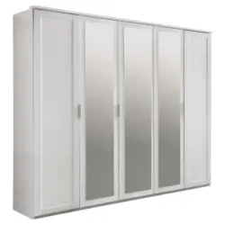 Drehtürenschrank in Weiß