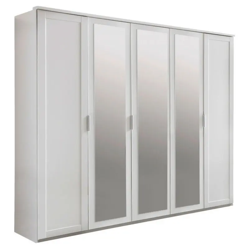 Drehtürenschrank in Weiß
