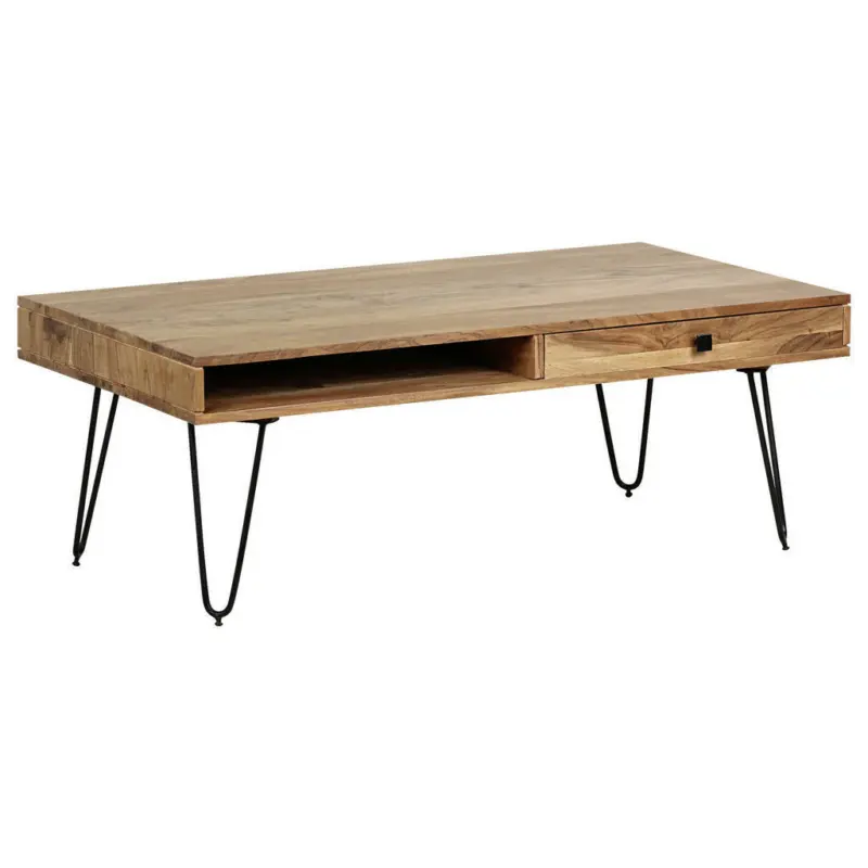 Couchtisch in Holz 117/60/43 cm