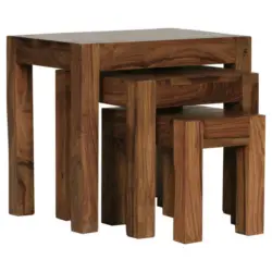 Satztisch in Holz 37/35/37 cm