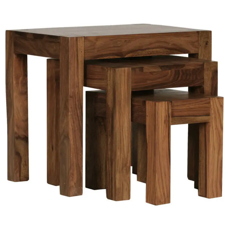 Satztisch in Holz 37/35/37 cm