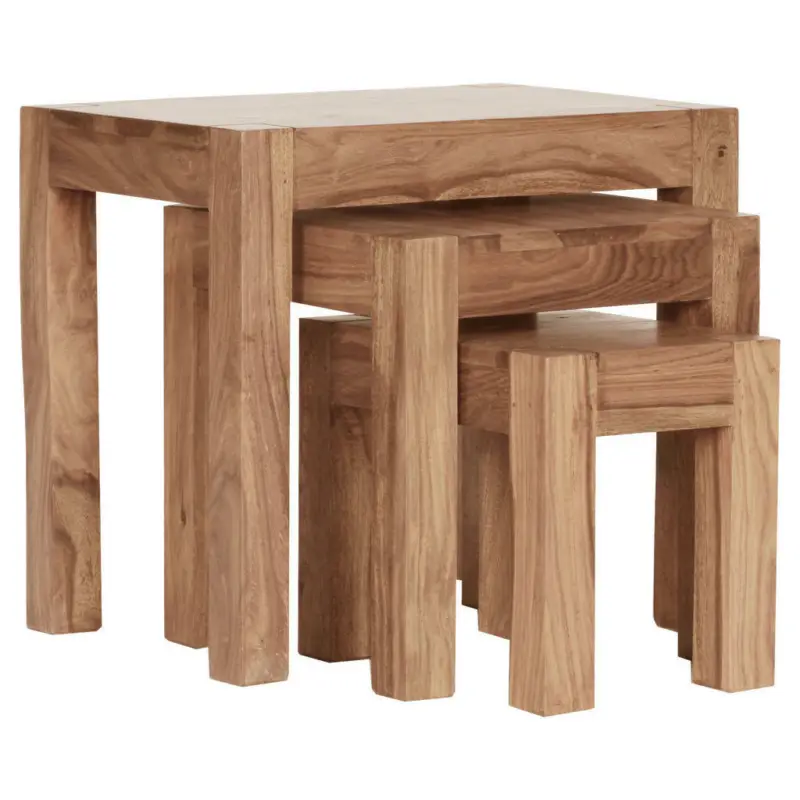 Satztisch in Holz 45/50/35 cm