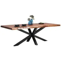 Esstisch in Holz, Metall 220/100/76 cm