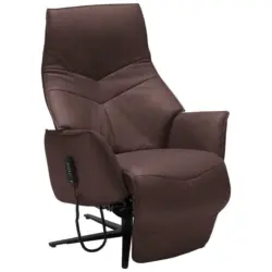 Relaxsessel in Leder Braun
