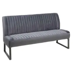 Sitzbank 160/88/67 cm in Grau, Schwarz