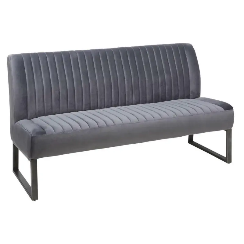 Sitzbank 160/88/67 cm in Grau, Schwarz