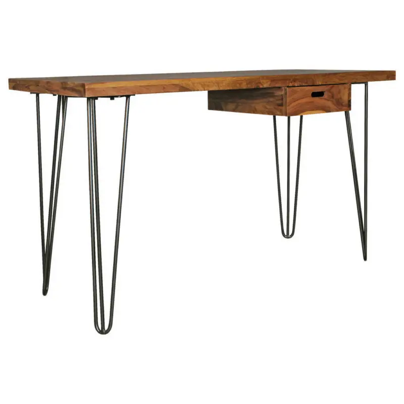 Schreibtisch 130-139/60-68/76 cm in Sheeshamfarben