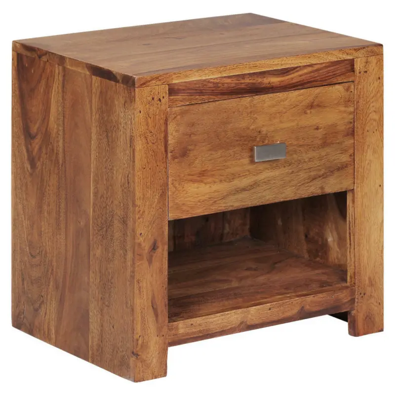 Nachtk&auml;stchen in massiv Sheesham Sheeshamfarben