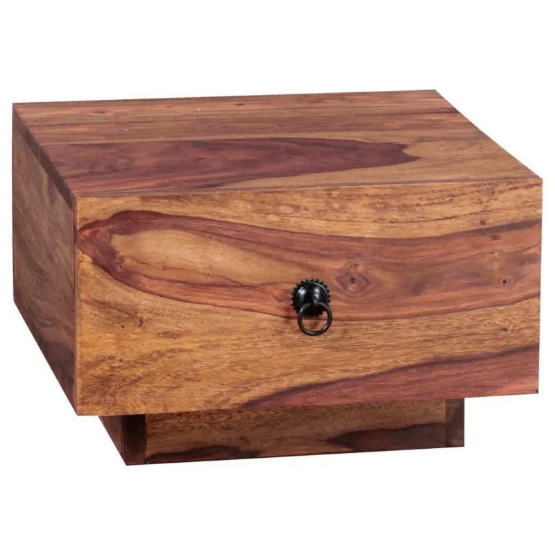 Nachtkästchen in massiv Sheesham Sheeshamfarben