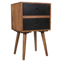 Nachtkästchen in massiv Sheesham Sheeshamfarben