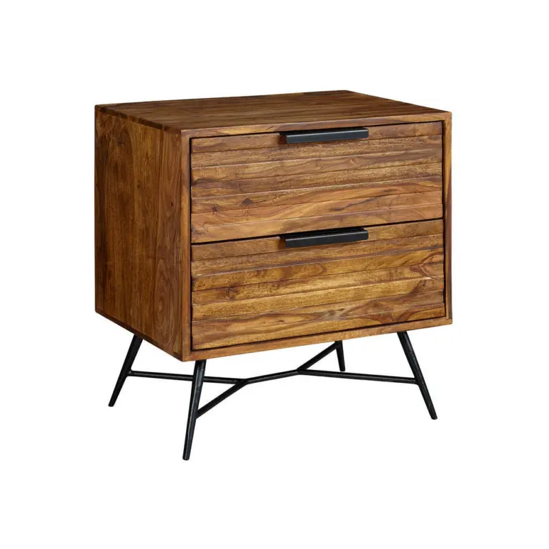 Nachtkästchen in massiv Sheesham Sheeshamfarben