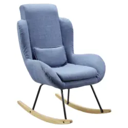 Entspannungs- UND Stillsessel in Webstoff Blau