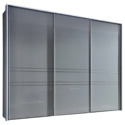Schiebetürenschrank in Hellgrau