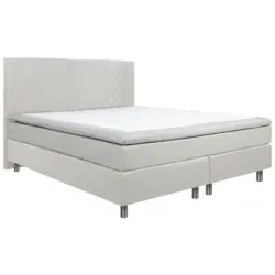 Boxspringbett 140/200 cm in Beige