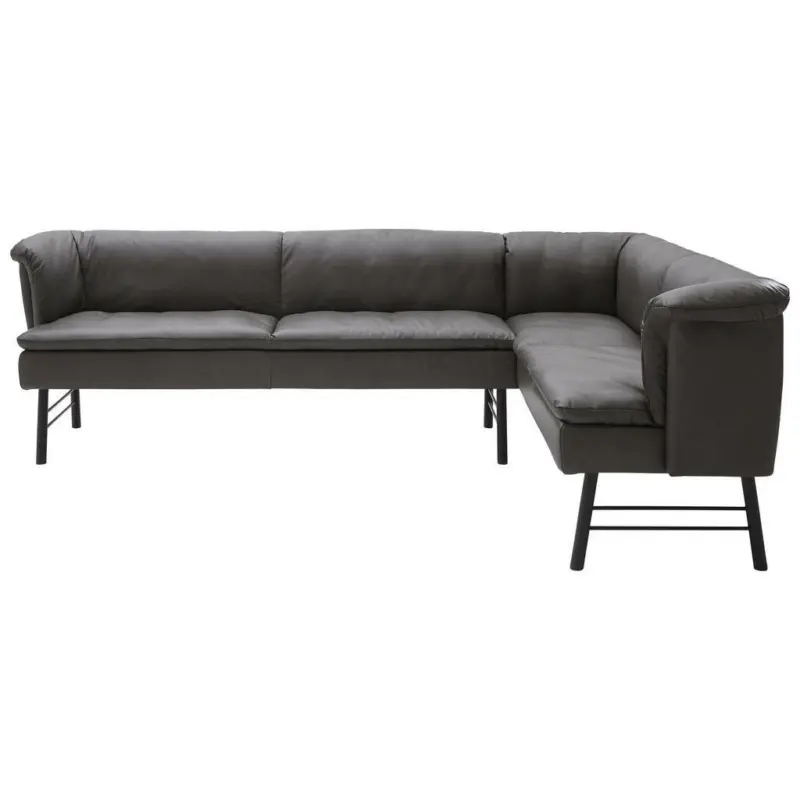 Eckbank 274/188 cm in Anthrazit, Graphitfarben