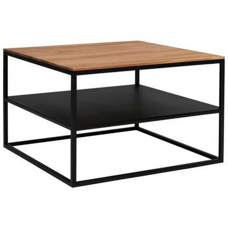 Couchtisch in Holz, Metall 65/65/41,5 cm