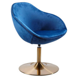 Sessel in Samt Blau