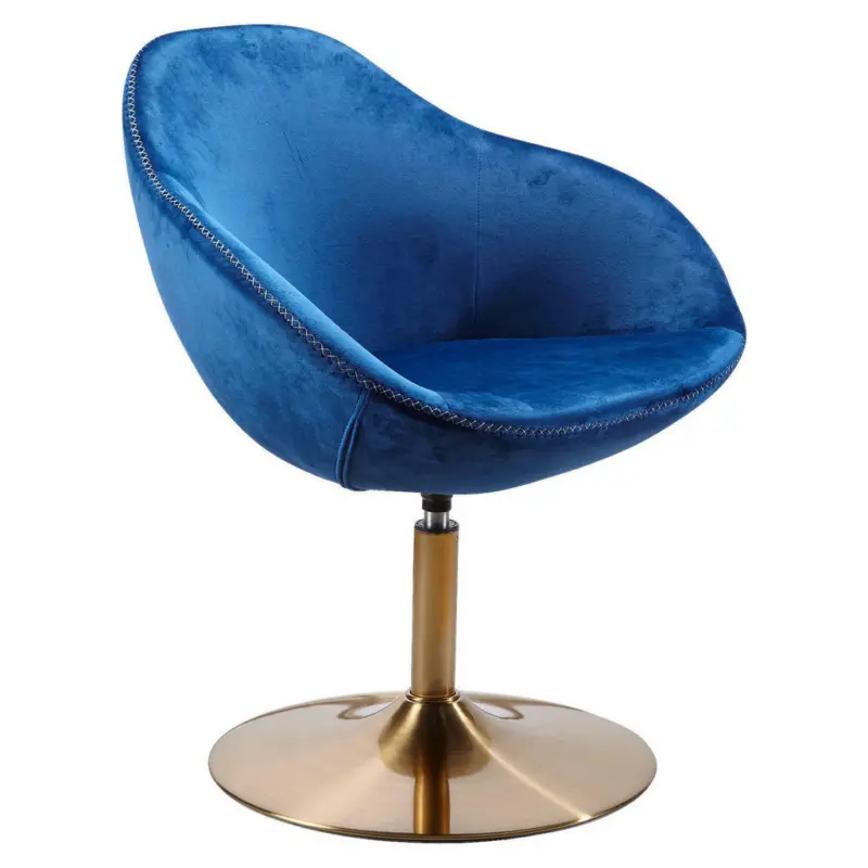 Sessel in Samt Blau