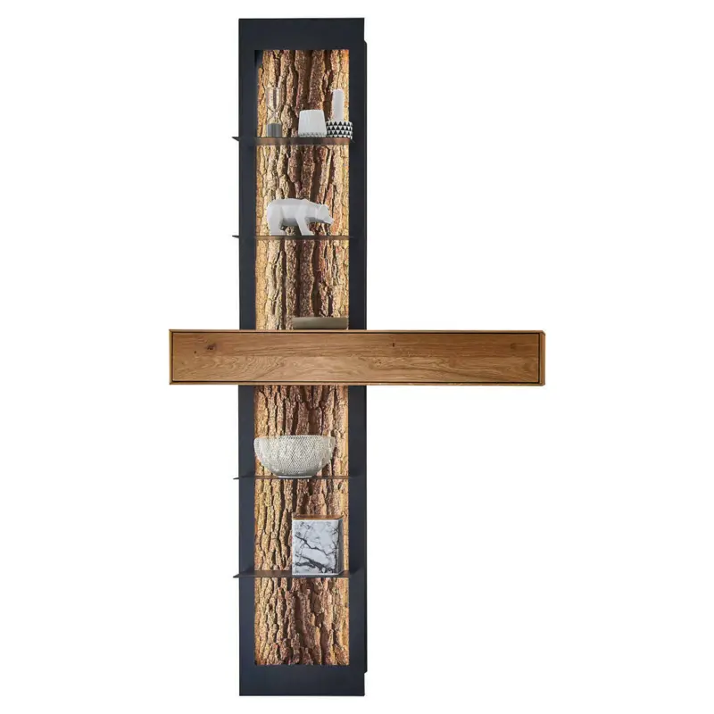 Regalelement 108/206/39 cm Anthrazit, Eichefarben