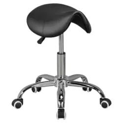 Drehhocker in Textil Schwarz