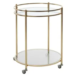 Servierwagen in Goldfarben