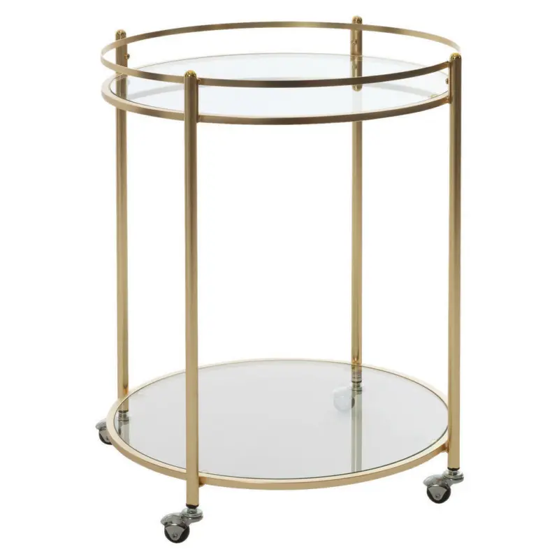 Servierwagen in Goldfarben