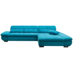 Ecksofa in Mikrofaser Türkis