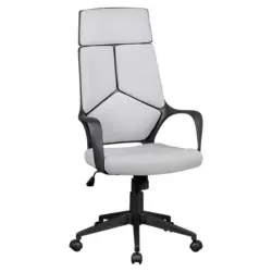 Drehstuhl in Webstoff Hellgrau