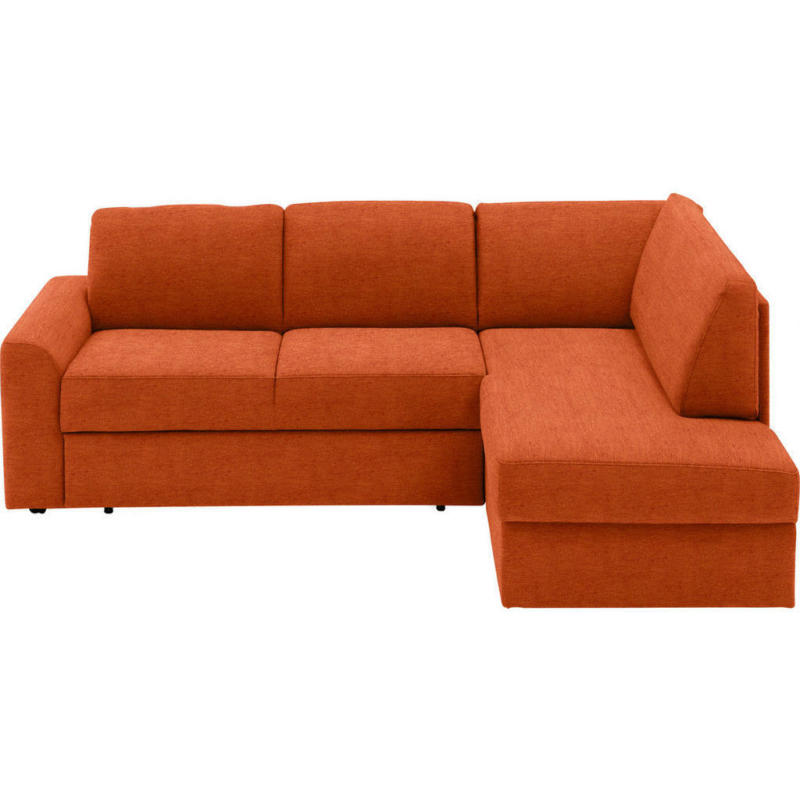 Ecksofa in Webstoff Braun