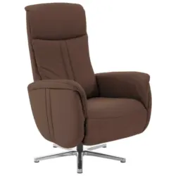 Relaxsessel in Leder Braun