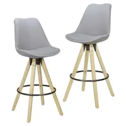 Barhocker-Set in Grau