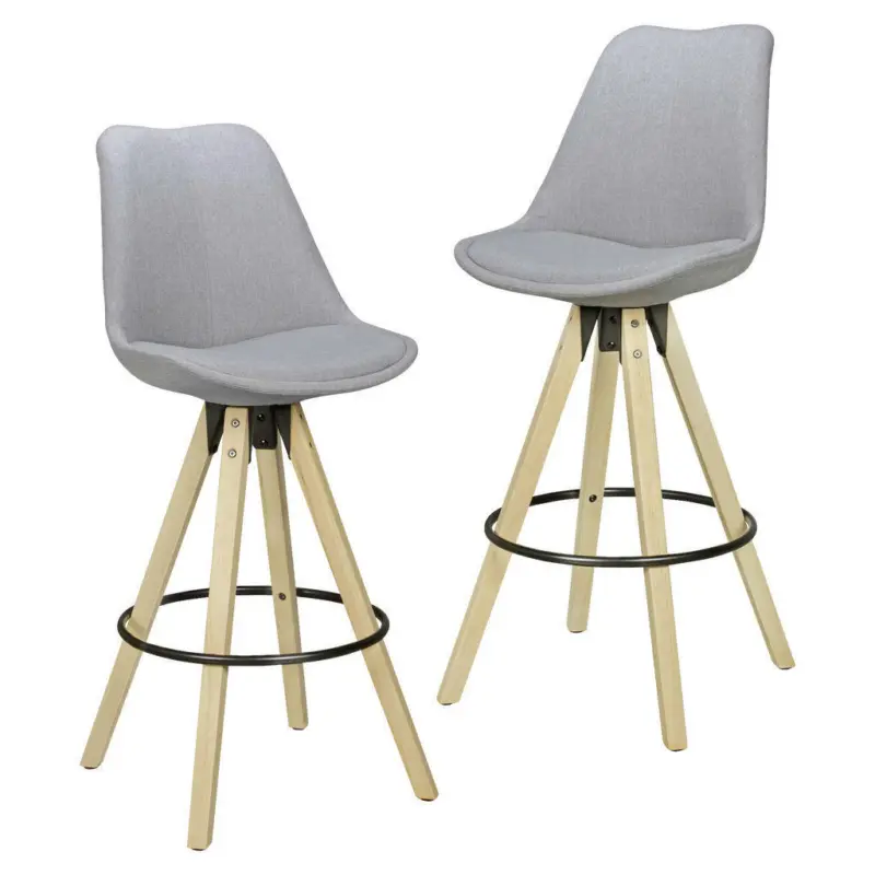 Barhocker-Set in Grau