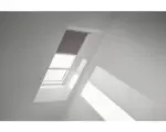 Hornbach VELUX Vorteils-Set Verdunkelungsrollo uni taupe und Faltstore Plissee weiß manuell Rahmen weiß DFD FK04 4577SWL