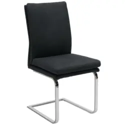 Schwingstuhl in Stahl Mikrofaser