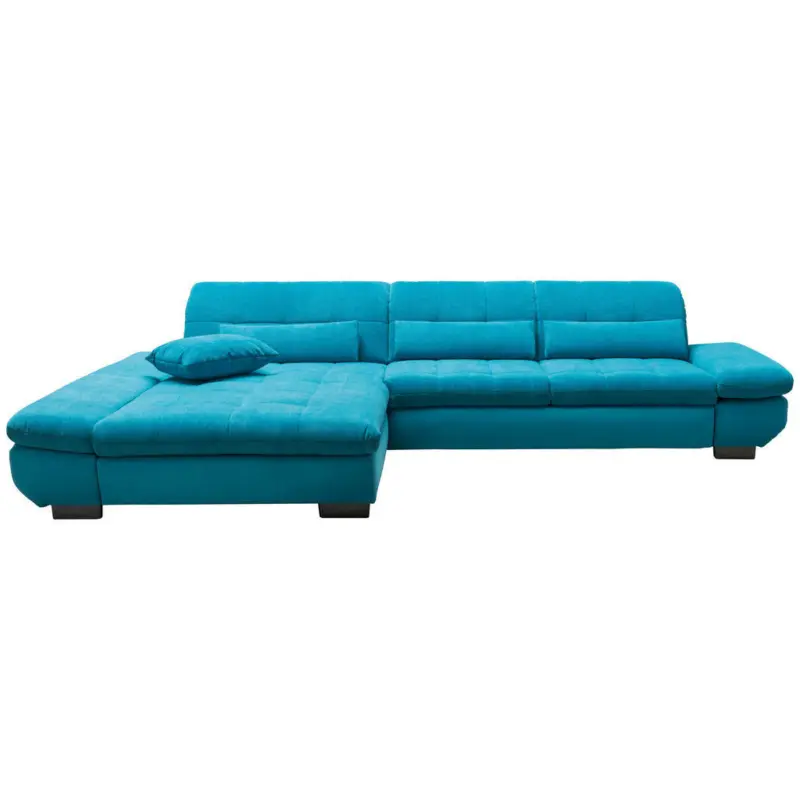 Ecksofa in Mikrofaser Türkis