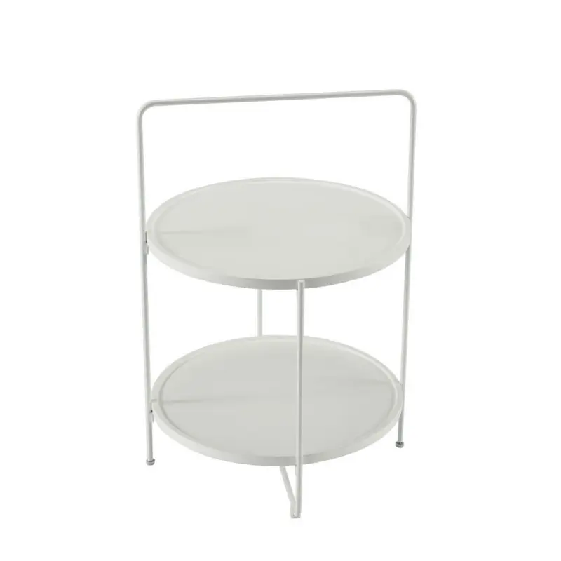 Beistelltisch in Metall, Holzwerkstoff 45/45/68 cm