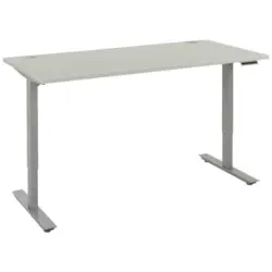 Schreibtisch höhenverstellbar, in verschiedenen Holz-Dekoren erhältlich, Memoryschalter