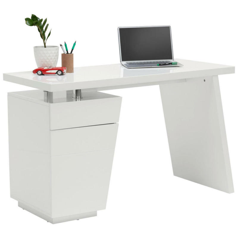 Schreibtisch 120/55/76 cm in Weiß