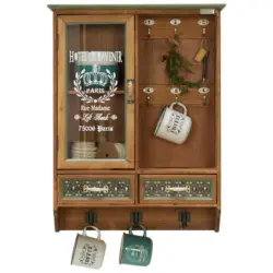 Hängevitrine in Naturfarben