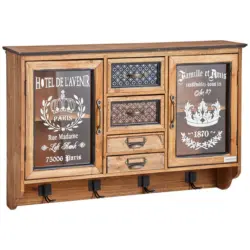 Hängevitrine in Naturfarben