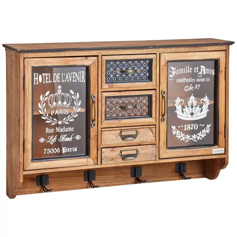 Hängevitrine in Naturfarben
