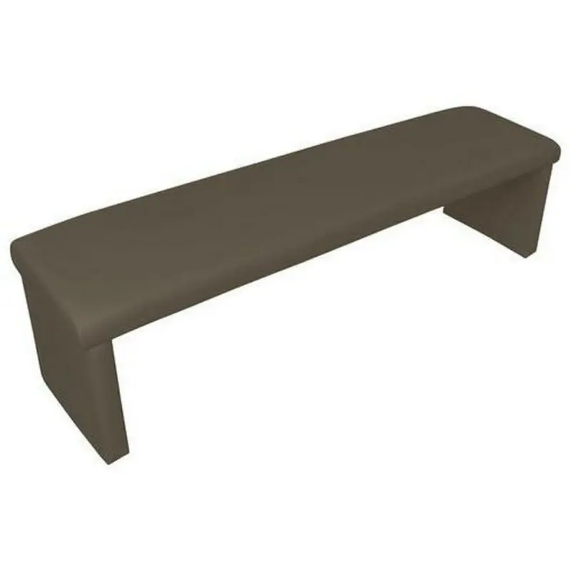 Sitzbank in Textil Dunkelbraun