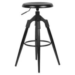 Barhocker in Metall Schwarz