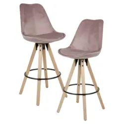 Barhocker-Set in Rosa