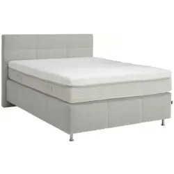 Boxspringbett 140/200 cm in Hellgrau