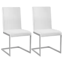 Schwingstuhl-Set 2 Stück in Lederlook