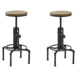 Barhocker-Set in Schwarz