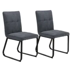 Stuhl-Set 2 Stück in Flachgewebe