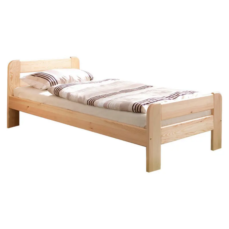 Bett 100/200 cm in Kieferfarben